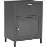  Noćni ormarići 2 kom antracit 40x30x54,5 cm od čelika i stakla | Eponuda.com