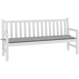 Jastuk za vrtnu klupu sivi 180 x 50 x 3 cm od tkanine Oxford | Eponuda.ba