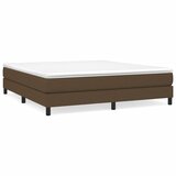 The Living Store Posteljni okvir temno rjav 160x200 cm blago - Box Spring Posteljni Okvir, (21520222) | Shoptok.si