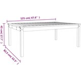  Vrtni stol 121 x 82,5 x 45 cm od masivnog drva duglazije | shoptok.hr