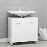Maison Chic Kopalniška omarica - Kopalniški kabinet bela 60x33x61 cm iverna plošča, (21794572) | Shoptok.si