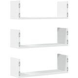  Zidne police 3 kom bijele 58 x 18 x 18 cm konstruirano drvo | Eponuda.com