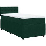 Box spring krevet s madracem tamnozeleni 90x190 cm baršunasti | shoptok.hr