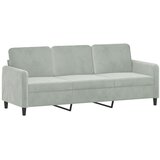  3-dijelni set sofa svjetlosivi baršunasti | shoptok.hr