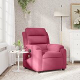 vidaXL masažni naslanjač vinsko rdeč žamet | Shoptok.si