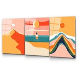 WALLXPERT dekorativna slika od kaljenog stakla (3 komada) uv 944 45 x 65 | ePonuda.com
