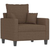  Fotelja s tabureom smeđa 60 cm od tkanine | shoptok.hr
