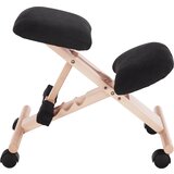 Kondela Ergonomski klečalnik, črna/bukev, GROCO | Shoptok.si