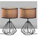 Opviq Set stolnih lampi Diamond-S-708, 25x25x43 cm, IP20, 2 komada, Smeđe-crna | Eponuda.ba