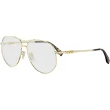 graphy Yellow Pilot Eyeglasses ONE SIZE (59) Zlata/Kristalna