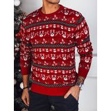 DStreet Sweter męski świąteczny czerwony Cene