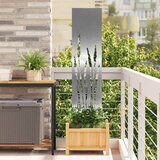 vidaXL Privatnost u vrtu Srebrno 32 x 140 cm Nehrđajući čelik | shoptok.hr