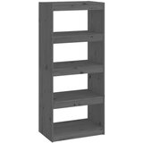 vidaXL Ormarić za knjige / sobna pregrada sivi 60x30x135,5 cm borovina | shoptok.hr