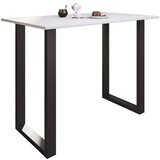 Mömax Barska Miza Xona, Bela, Črna, 140x80cm | Shoptok.si