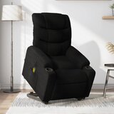 The Living Store Električni masažni naslanjač s funkcijo vstajanja črn - Električni Masažni Naslanjač S Funkcijo Vstajanja, (21572728) | Shoptok.si