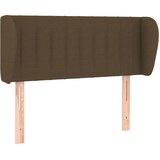  Uzglavlje s ušima tamnosmeđe 83x23x78/88 cm od tkanine | shoptok.hr