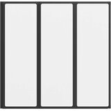 Tuš paravan Crna 120 x 2 x 117 cm Aluminij i PP | shoptok.hr