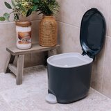 Addis Tamno siva plastična kanta za smeće s pedalom 3,5 l – | shoptok.hr