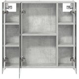  Kupaonski ormar s ogledalom Betonski sivi 63,5 x 15,5 x 60,5 cm | shoptok.hr