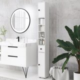 Kleankin Kopalniška omara iverna plošča 20D x 20Š x 180V cm Bela, (5000279378) | Shoptok.si