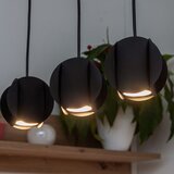  Visilica na sajli GAMBIT 4xGU10/10W/230V crne boje | Eponuda.com