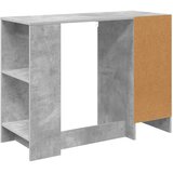  Stol s policom Betonski sivi 100 x 40 x 75 cm Konstruirano drvo | shoptok.hr