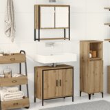 vidaXL Set namještaja za kupaonicu od 2 komada Artisan Oak konstruirano drvo | shoptok.hr
