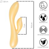  Desirel Desire Dew - pameten vibrator z ročico za draženje klitorisa (rumena) | Shoptok.si