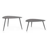 BIZZOTTO Jeklene vrtne mizice v kompletu 2 ks 73,5x77,5 cm Yvonne – | Shoptok.si