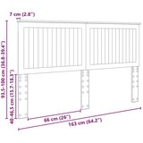  Uzglavlje s uzglavljem Dimljeni hrast 160 cm Konstruirano drvo | shoptok.hr