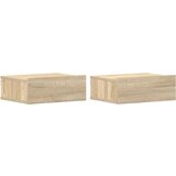 vidaXL viseći noćni ormarići 2 kom boja hrasta 40x30x15 cm od iverice | shoptok.hr