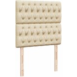  Okvir kreveta s oprugama i madrac krem 80x200 cm od tkanine | shoptok.hr