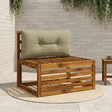  Jastučić za leđa PUTTEN 100% poliester Svijetlo zelena - Svijetlo zelena 80 x 40 x 10 cm Melange | shoptok.hr