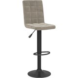 Furnova Barski stolček svetlo siv žamet, (21948982) | Shoptok.si