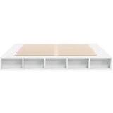  Okvir za krevet bijeli 200 x 200 cm od konstruiranog drva | shoptok.hr