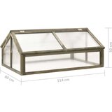 vidaXL Rastlinjak sive barve 114x80x50 cm les jelke, (20747981) | Shoptok.si