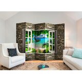 Artgeist PARAVAN 225/172/3 cm rjava, svetlo modra | Shoptok.si