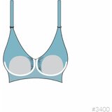 Carriwell podložen nedrček za dojenje padded s podporo carri-gel white | Shoptok.si