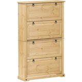 Maison Chic Omarica za obutev - Kopa za čevlje Corona 99x32x163,5 cm trdna borovina, (21776308) Cene