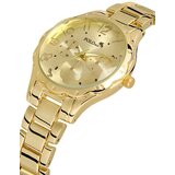 Polo Air Cut Glass Women's Wristwatch Gold Color | shoptok.hr