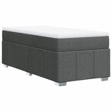  Okvir kreveta s oprugama i madrac tamnosivi 80x200cm od tkanine | shoptok.hr