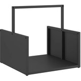  Stalak za drva crni 40x40x40 cm hladno valjani čelik | shoptok.hr