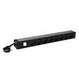 Legrand pdu 19'' 8 outlets german standard with luminous switch, 3m power supply... cene