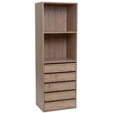 Casa Selección Odprta modularna garderobna omara v hrastovem dekorju v naravni barvi 60x180x45 cm Modular – | Shoptok.si