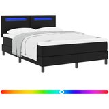  Krevet s opruga kutije Crna 160 x 200 cm Umjetna koža | shoptok.hr