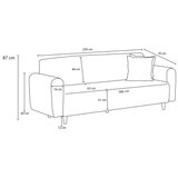 Atelier Del Sofa sofa i fotelja noya linen anthracite