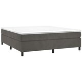  Krevet s oprugama i madracem tamnosivi 160x200 cm baršunasti | shoptok.hr