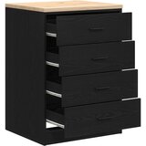  Garažni ormar za odlaganje crni 60x51x85 cm masivne borovine | shoptok.hr