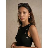 Sinsay Pamučna mini haljina s ukrasnim metalnim rupicama | shoptok.hr