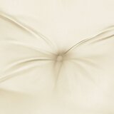  Jastuk za vrtnu klupu krem bijeli 150x(50+50)x7 cm od tkanine | shoptok.hr